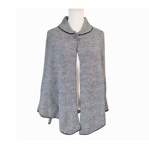 COCOGIO‎ Italy Black White Houndstooth Collar Capelet One Size Fits All